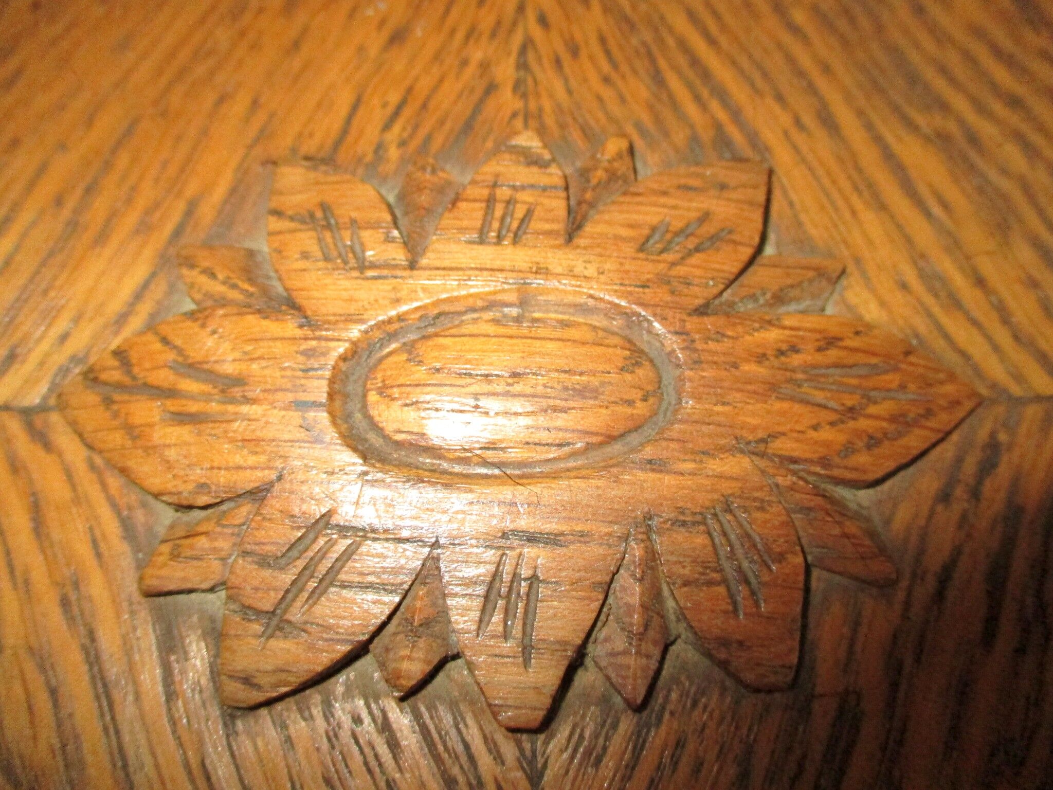 Old wooden storage box