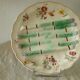 Asparagus plate faience Longchamp barbotine ironstone