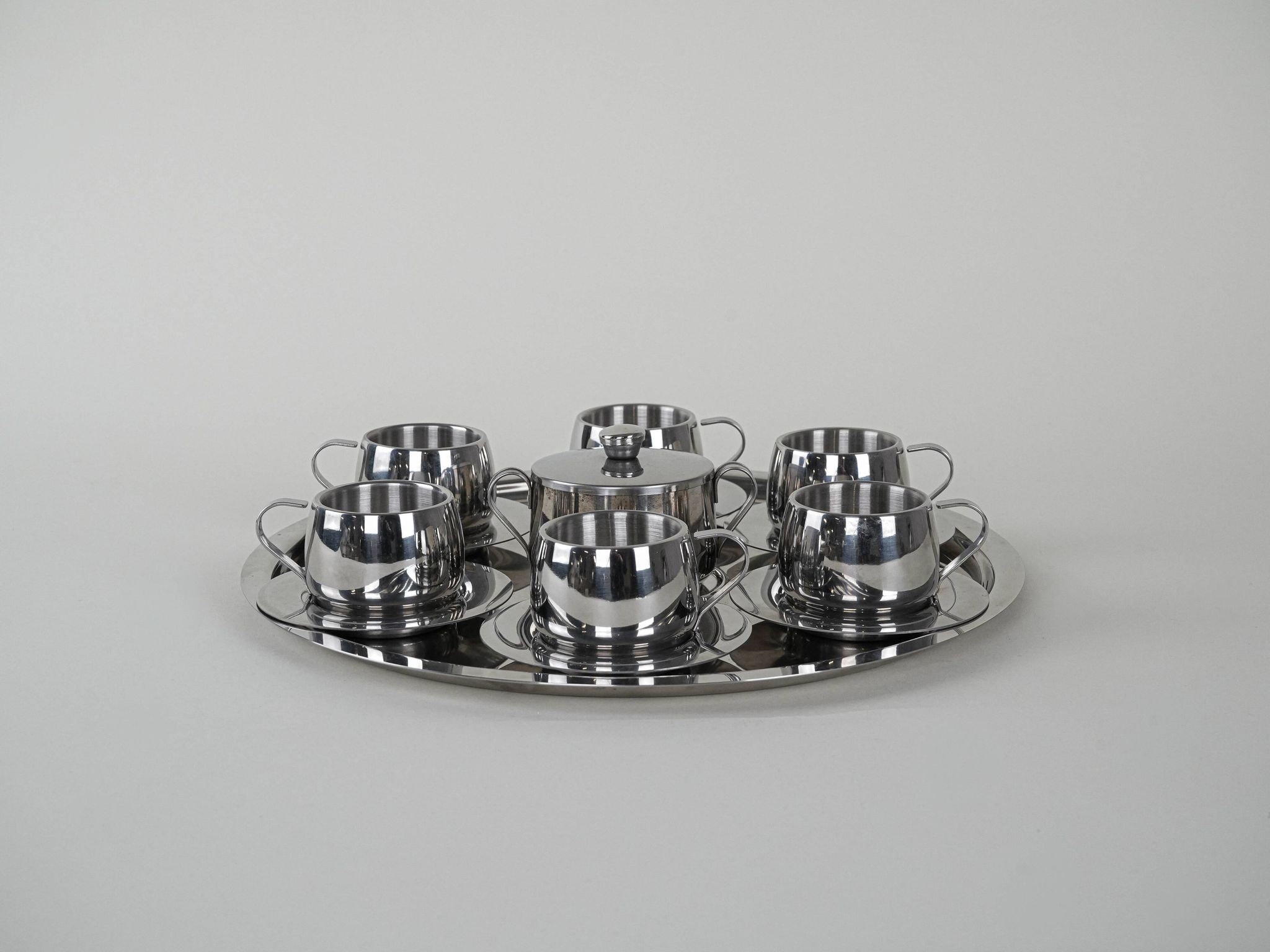 Coffee set, Italian design, 1980s, manufactured in Italy