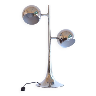 Grande lampe Eyeball avec pied tulipe Space Age