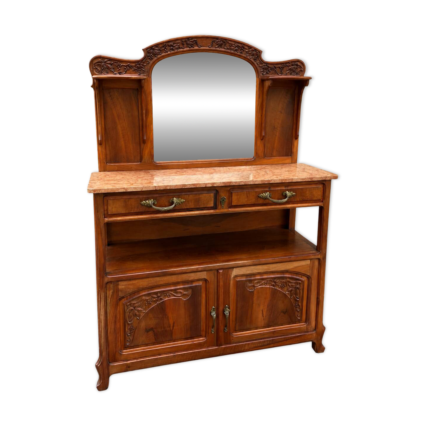Art Nouveau Walnut Buffet 1910