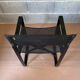 Shiny black folding chair Regista