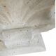 Magnussen Ponte shell-shaped console or table base with original glass top