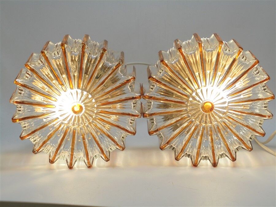 Pair of ceiling lamps