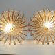 Pair of ceiling lamps