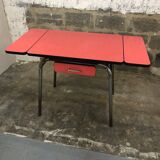Red formica table