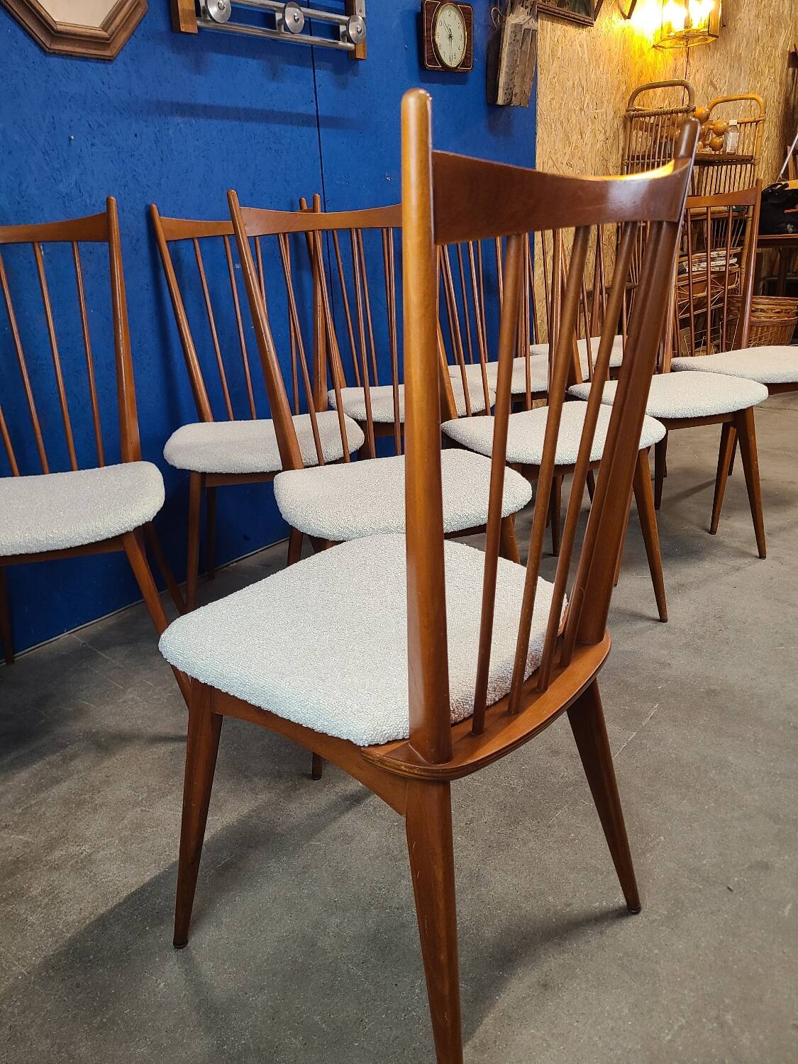 Chaises années 60 scandinave rénovées