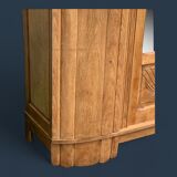 Parisian art deco wardrobe solid raw oak 1930