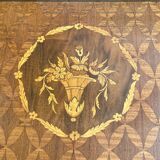 Louis XVI style chest of drawers with marquetry inlay