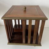 Small rotating desk bookcase