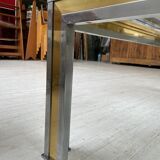 Table basse chrome laiton