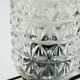 Massive bedside lamp in cut glass