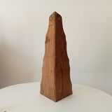 Antique wooden corner wall shelf