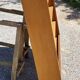 Wall shelf from the 50s in solid blond oak