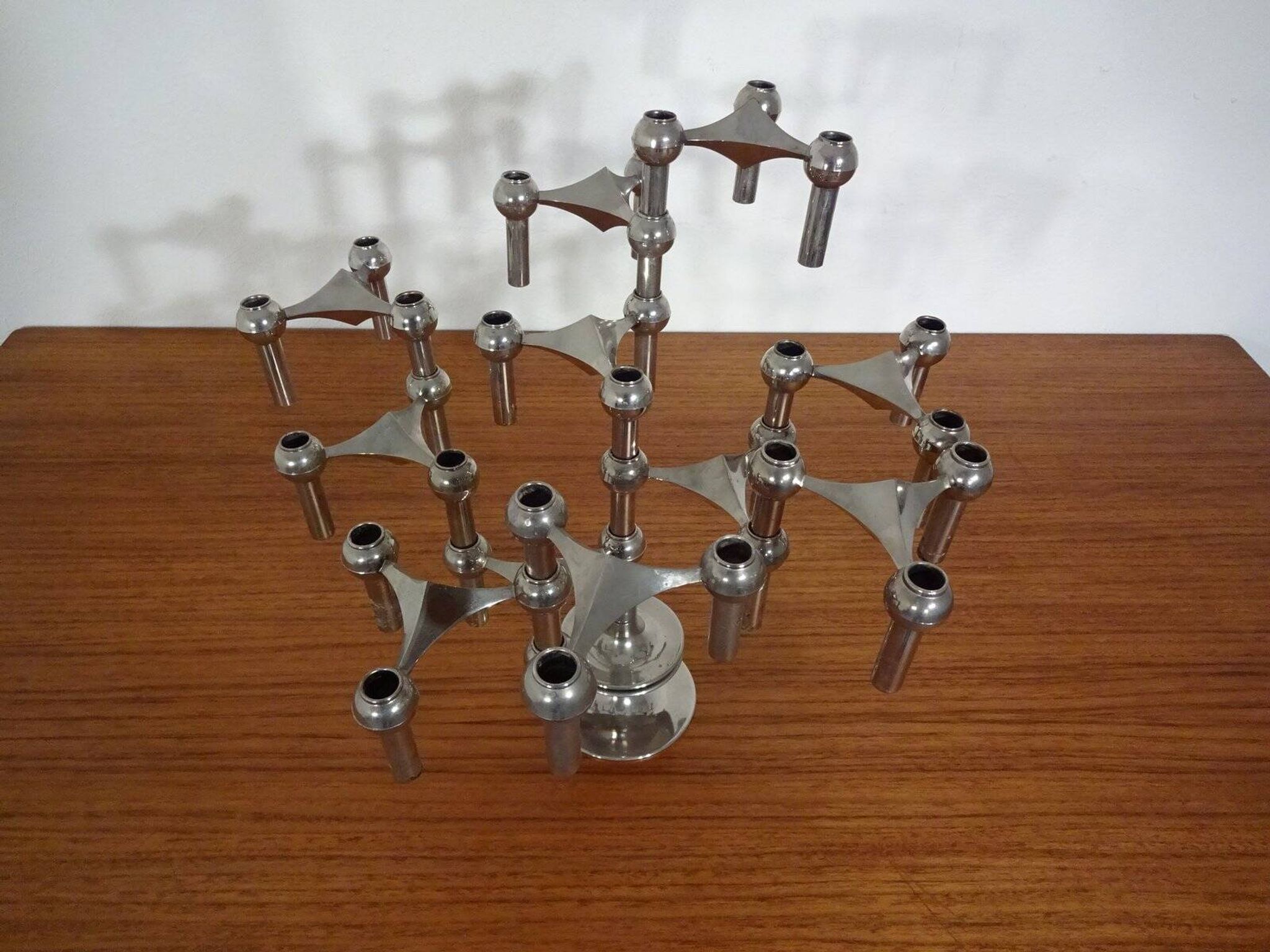 Candleholders by Ceasar Stoffi & Fritz Nagel for BMF, 1960s, Set of 12