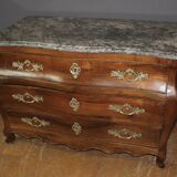 Eighteenth-century walnut tomb commode.