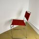 Delfina Chair Enzo Mari for Rexite 1974 Chrome Steel Kvadrat Field Fabric
