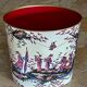 Silkscreened sheet metal paper basket 1960