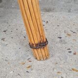 Rattan and wicker armchair 1960