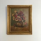 Old bouquet of anemones