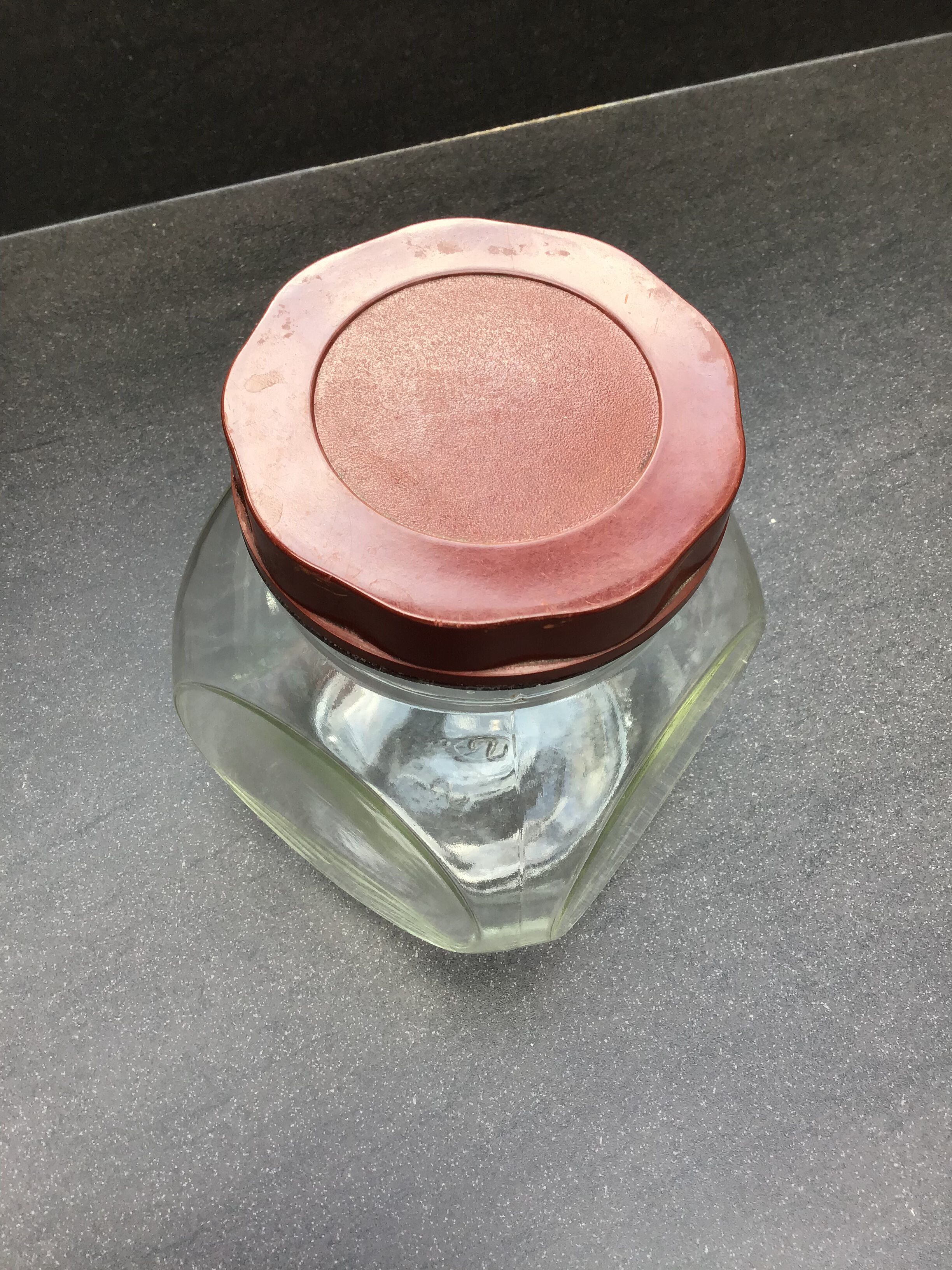 SISA vintage candy jar - Bakelite lid