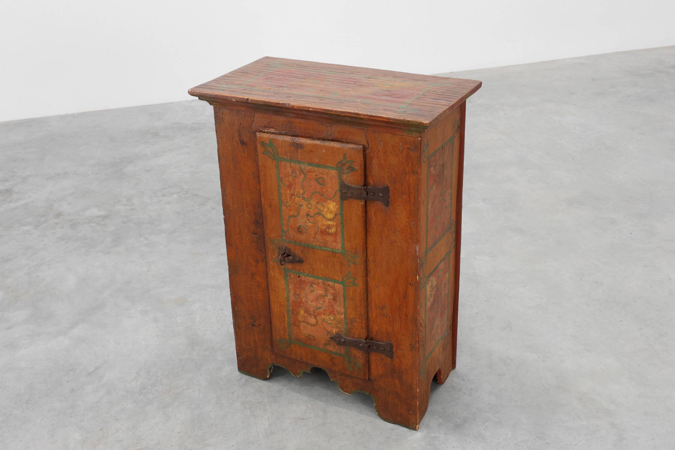 Small Antique Oak Cabinet, France, 18th Century