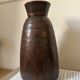 African Vase Solid Wood - Primitive Art - Wabi Sabi Sculpture