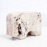 Elephant in travertine