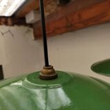 Set of 4 old pendant lamps