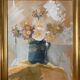 Gouache painting "floral composition" signed G. Duran + frame