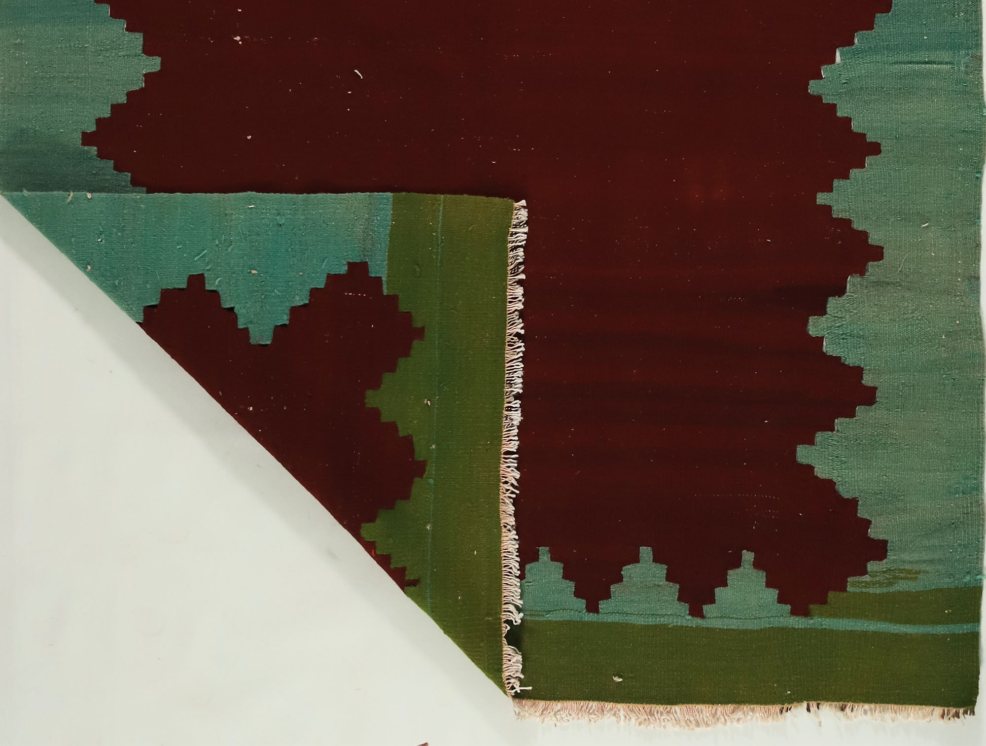 Anatolian handmade kilim rug 215 cm x 132 cm