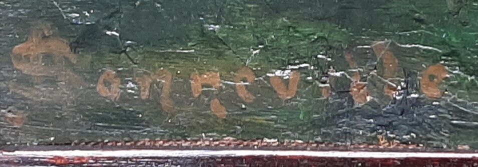 Impressionist painting, oil on canvas signed sonneville + 4 new cds