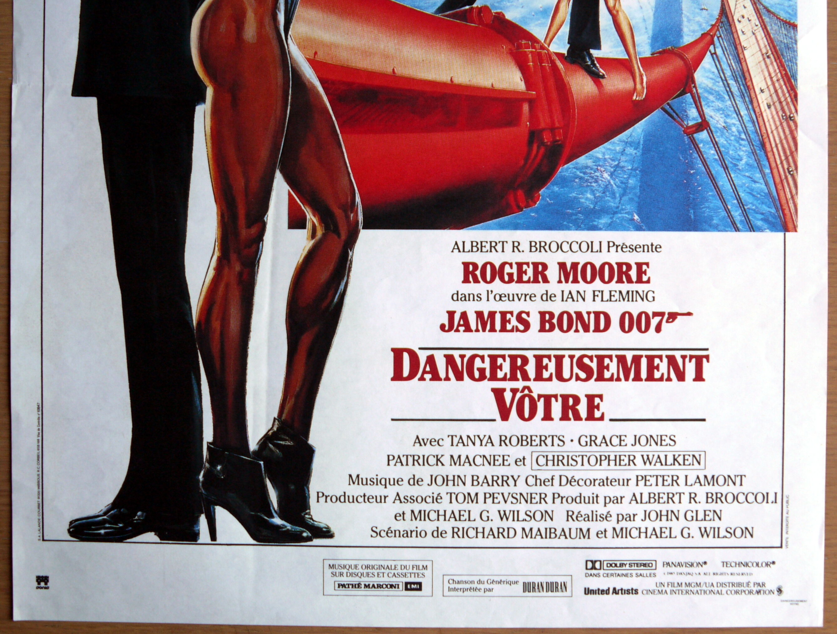 Original movie poster "Dangerously Yours" James Bond 007