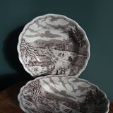 Decorative plates English landscape, Fontebasso Italy