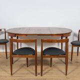 Mid-Century Teak Dining Table and Chairs Set by Hans Olsen for Frem Røjle.