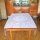 Powder pink cotton tablecloth