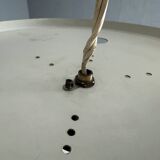 Castiglioni red metal "Light Ball" wall or ceiling lamp for Flos, Italy 1970s