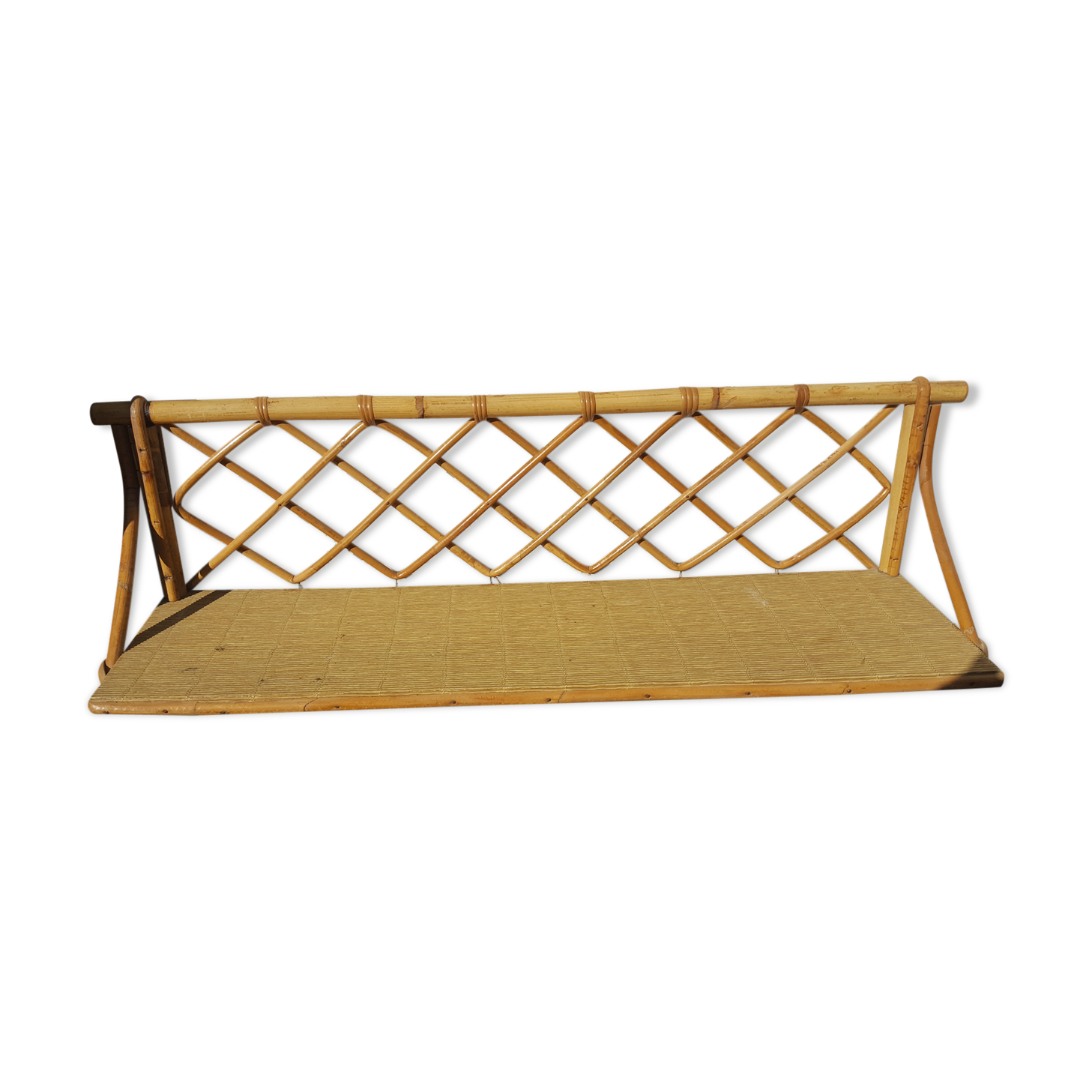 Large rattan shelf year 60