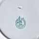 Set of 4 dessert plates in slip St Amand Hamage