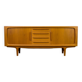 Danish Teak Sideboard with Tambour Doors from CFC Silkeborg, 1970s