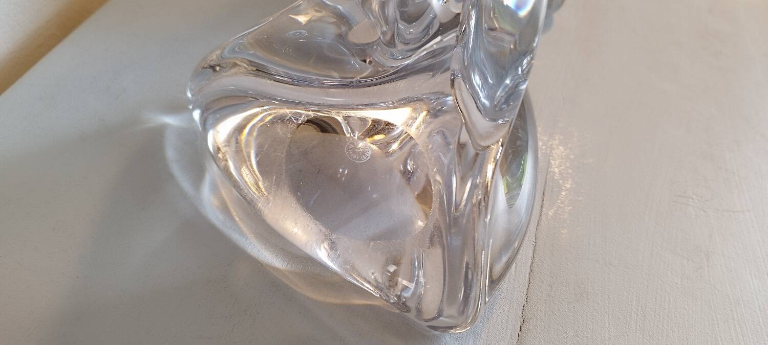 2 Lorraine crystal lamp bases