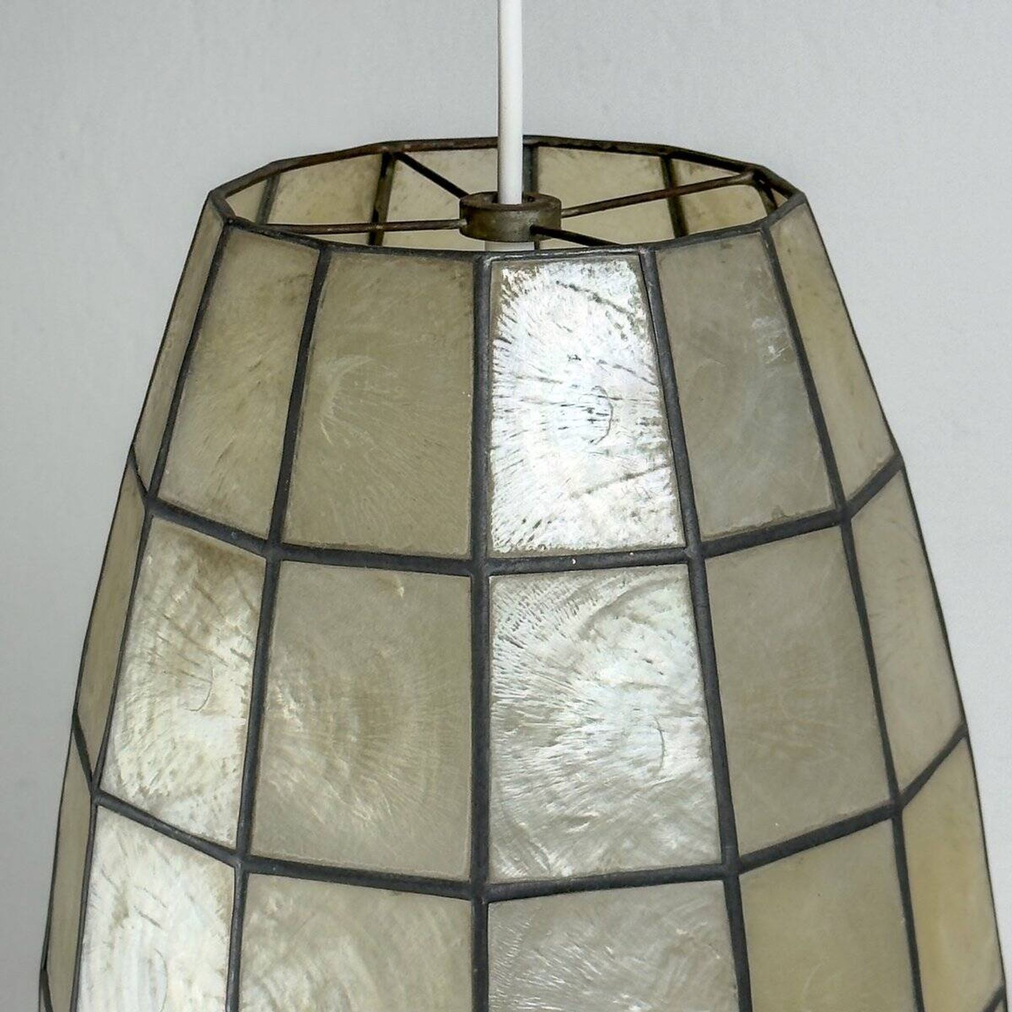 Vintage Capiz Shell Pendant, Italy, 1960s
