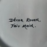 Hollow round dish in Rouen earthenware