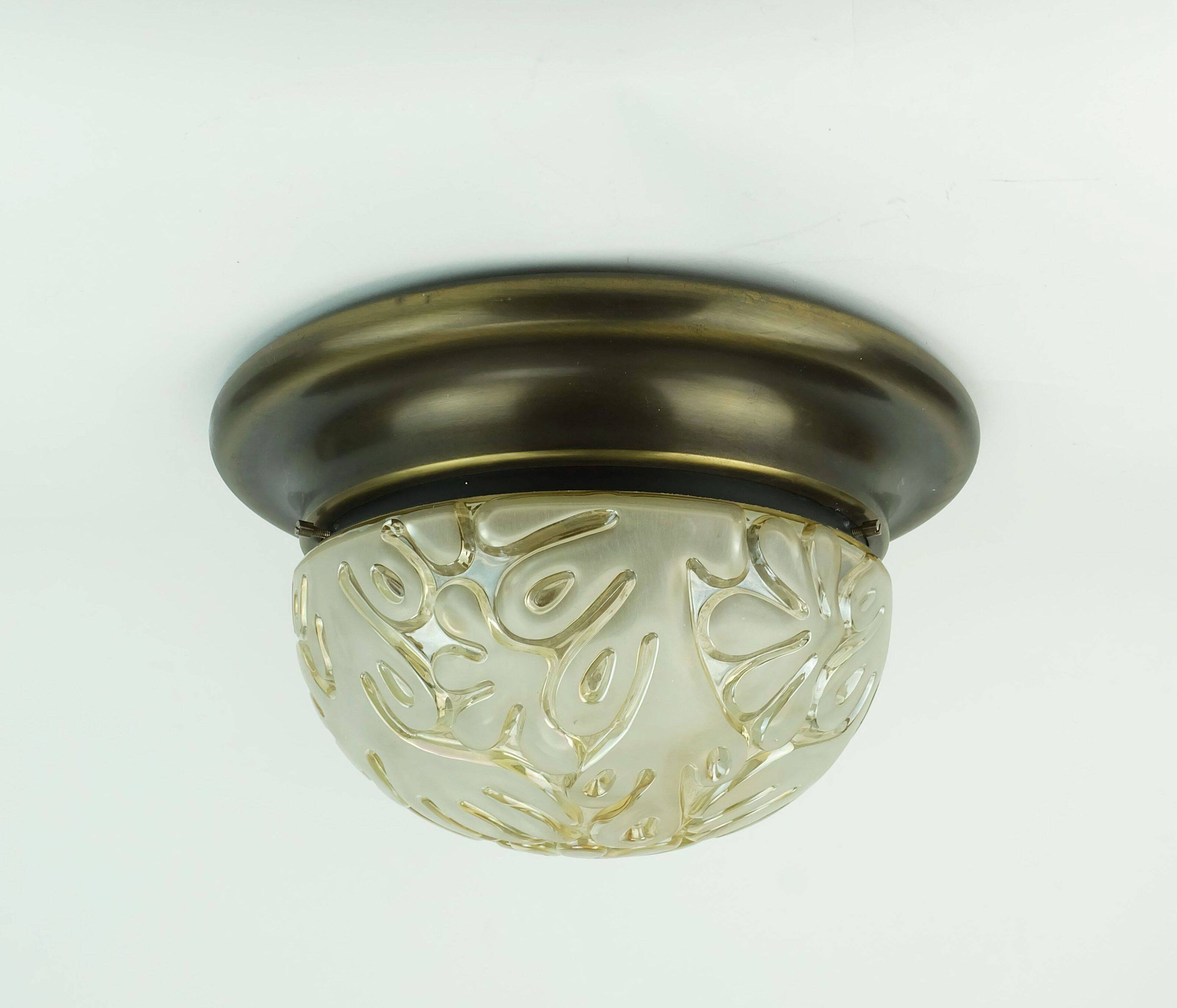 beautiful mid century CEILING FIXTURE plafoniere flush mount 1970