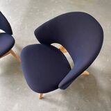 Set of two mid century lounge or cocktail chairs by Theo Ruth for Artifort