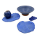 Set of Cobalt blue ceramics "Fond d'Atelier" - N.Lebrun - Belgium 1970s