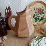 Hexagonal pitcher in morvan flamed sandstone - vintage