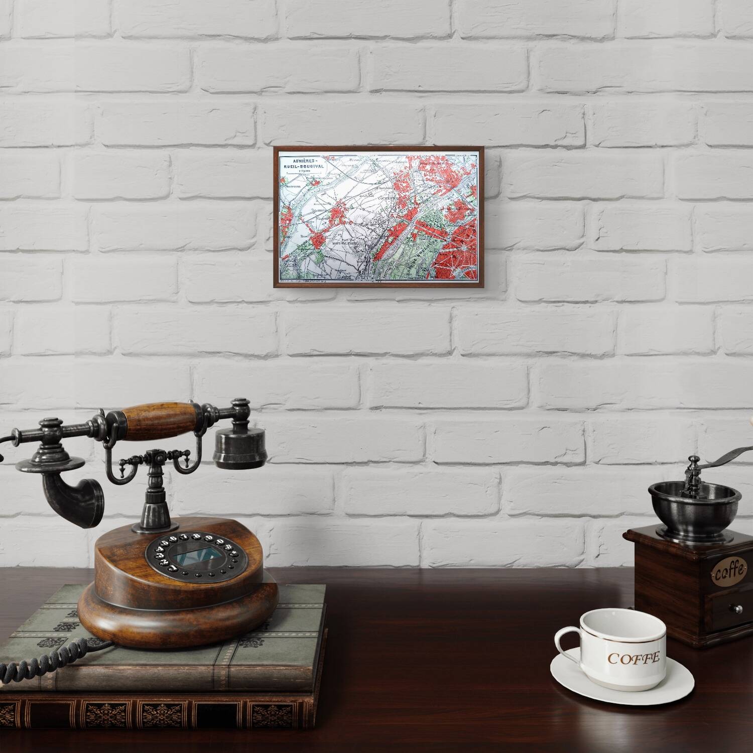 Printed in 1914, Rueil, Asnières, Bougival.