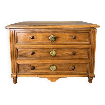 Commode Coffre de Maîtrise Louis XVI en Noyer