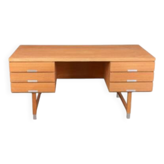 Bureau frêne vintage par Kai Kristiansen Danois 1970